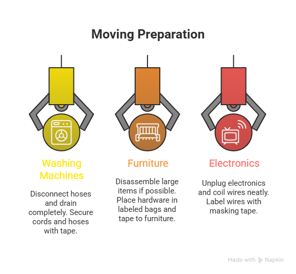 prepare your home for movers Durham