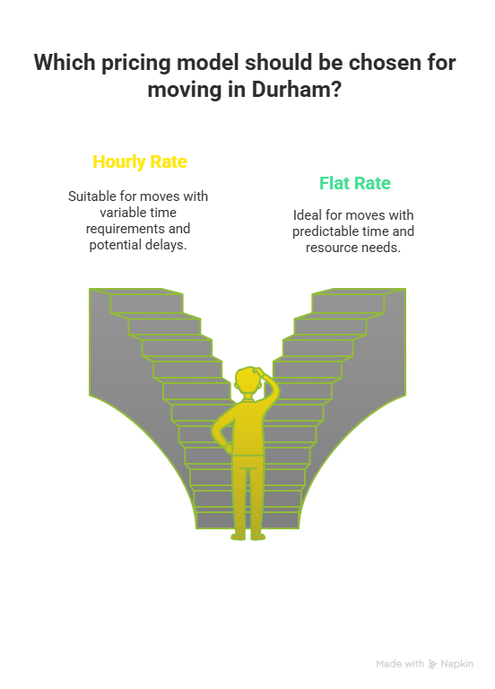 Durham movers hourly vs flat rate