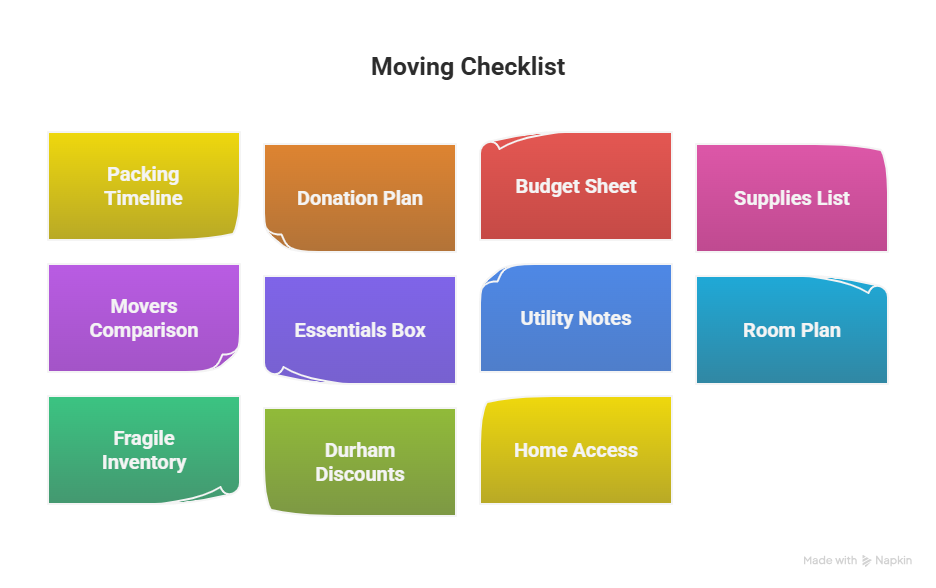 budget moving checklist