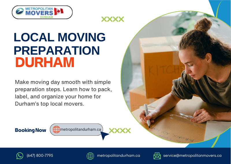 prepare for local movers in Durham
