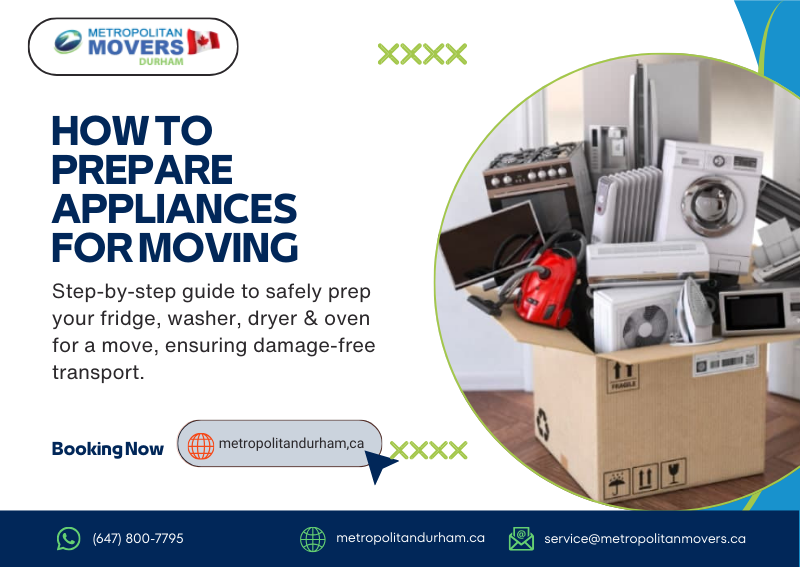 how to prepare appliances for moving